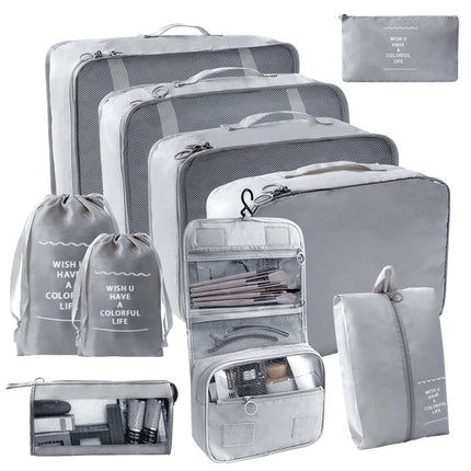 Travel Storage suit Seven-Piece Set of Partition Storage and Arrangement for Home Travel Portable Expansion and Decreposition Travel