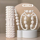 All white: 45cm foam shaft leg clamp massage stick
