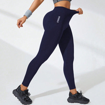 European-Style Cross-Border Yoga Pants for Women, High-Waisted, Butt-Lifting, Sexy Fitness, Pilates, Running Long Pants, Yoga Sports Leggings