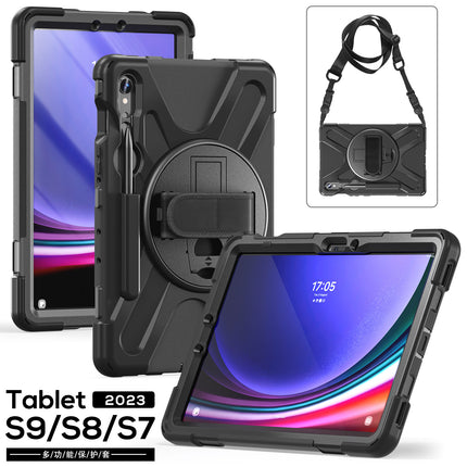 Applicable to Samsung Tab S9 FE/A9PLUS pirate king drop-resistant strap bracket protective cover