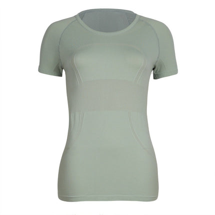 Lulu Original Standard Tech Short-Sleeved 1.0 Breathable Round Neck Women's Slim Sports Top Running Training T-Shirt Yoga Wear