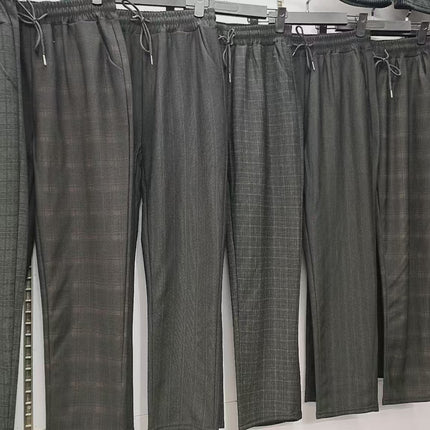 New Fashionable Versatile Middle-Aged and Elderly Women's Spring and Autumn Leggings, Plus-Size Women's Outerwear Mom Pants, Fiber Cotton Pants