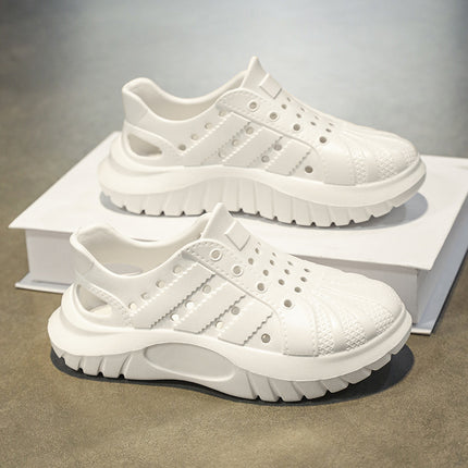 2025 New Style Hole Shoes for Men and Women Couple Wading Non-slip Waterproof Light Outdoor Wear Baotou Sandals Beach Shoes