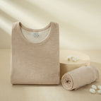 Men - khaki - round neck - hemming / M