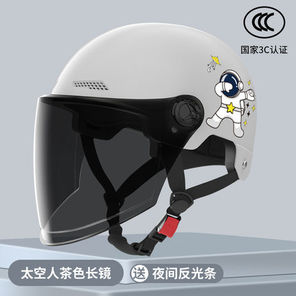 New National Standard Electric Battery Car Helmet for Men and Women Summer Sun Protection Motorcycle Half Helmet Four-Season Universal Safety Helmet New
