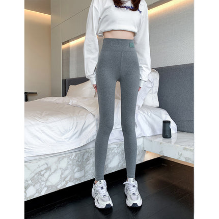 Extra Thick and Long Cashmere Thermal Pants for Women 2025 Autumn and Winter Outer Wear Fleece-Lined Thickeneded High Waist Slimming Look Leggings Cotton Pants