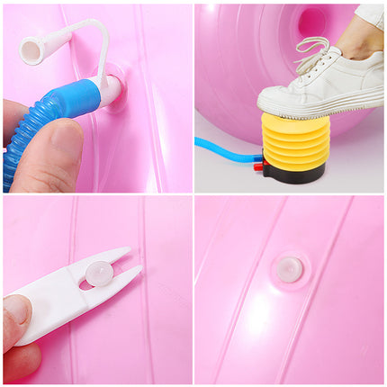 New Thickened Explosion-proof Apple Ball Household Environmentally Friendly Donut Yoga Ball Girls' Fitness Body Inflatable Apple Ball