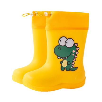 Children's rain boots boys primary school students 1-7 years old dinosaur water shoes baby non-slip children's cartoon rain boots for girls