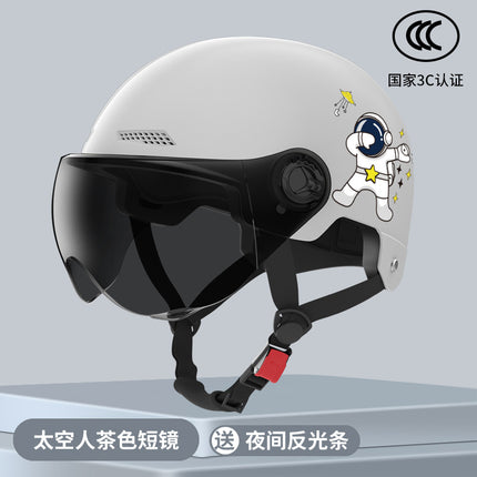New National Standard Electric Battery Car Helmet for Men and Women Summer Sun Protection Motorcycle Half Helmet Four-Season Universal Safety Helmet New