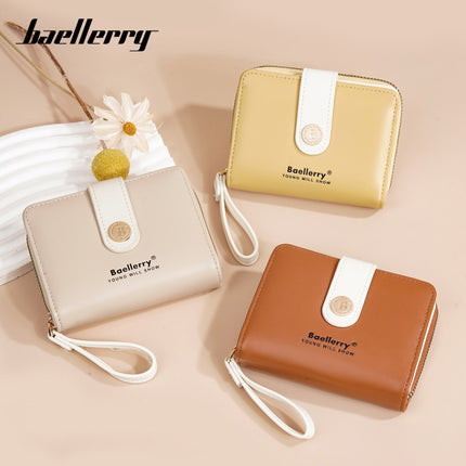 Baellerry New Wallet Women's Card Holder Fashion Niche Multi-Card Slot Cute High-Value Coin Purse for Women