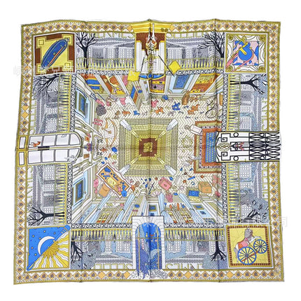 Luxury Palace Silk Twill Silk 14 Mm Large Square Scarf Spring and Autumn New Mulberry Silk Scarf Women's Shawl Scarf