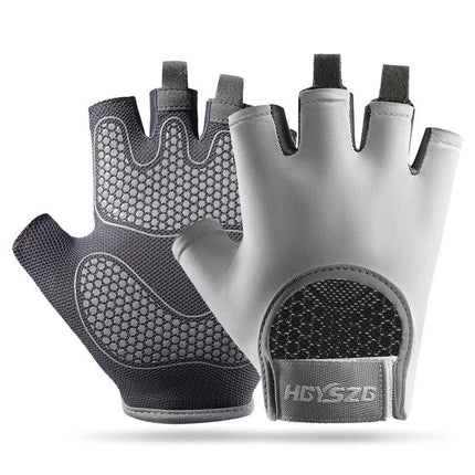 Sports and Fitness Half-Finger Gloves for Men and Women, Wear-Resistant Shock-Absorbing Palm Guards, Outdoor Sports Yoga Breathable Fitness Non-Slip Gloves
