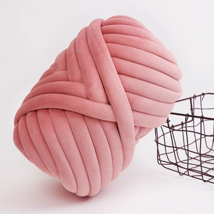 Extra Thick Filled Cotton Icelandic Velvet Wool Ball Woven Bag Pillow Handmade Blanket Cat Nest DIY Cat Nest Thick Wool