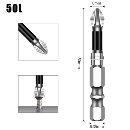 K5 Anti-Slip Bit S2 Magnetic 5A Black Anti-Slip Cross Bit Hand Electric Drill Electric Screwdriver High Hardness