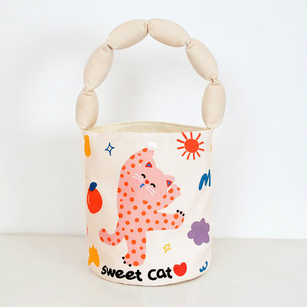 Autumn and Winter Cotton Shoulder Strap Bucket Bag Daughter Children's birthday gift kindergarten gift handbag cute lunch box bag
