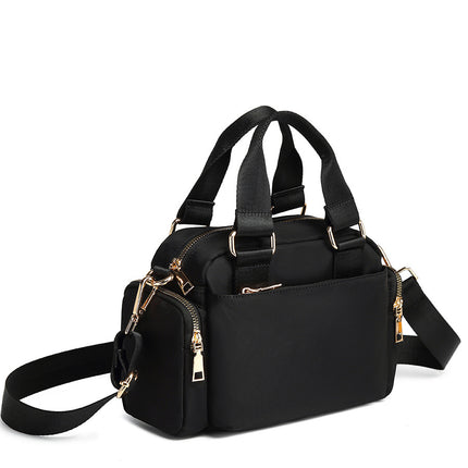Factory Direct Sales, Cross-Border Supply, Korean-Style Nylon Waterproof Multi-Pocket Tote Crossbody Pillow Bag for Women, Versatile Business Use