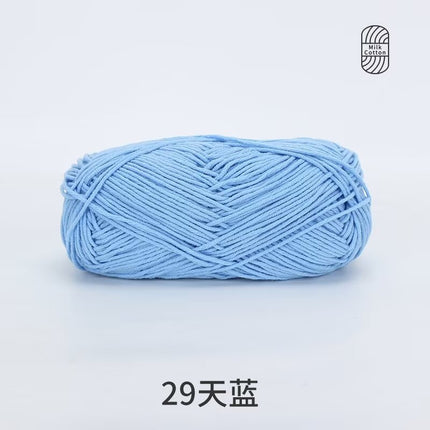 Snow Feir 5 strands milk cotton wool group 5 strands combed cotton thread not ball baby hand woven diy cute doll