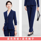 Blue suit + blue pants / S