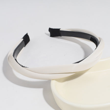 2023 New High-end Sense Hair Clip Hair Hoop Female Elegant Internet Celebrity Face Wash Hair Hoop Simple Non-slip Toothed Hair Accessories