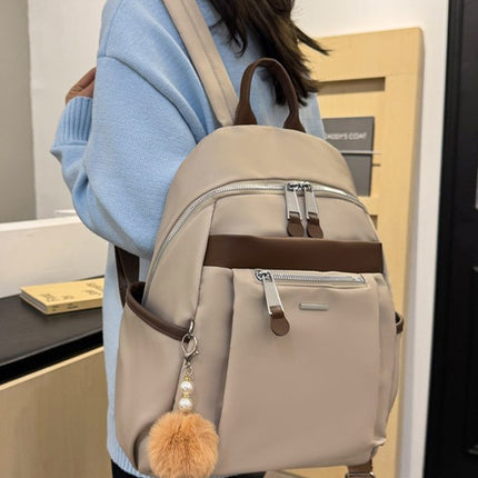 Cross-border Backpack New Travel Lightweight Bag Western Style Women's Travel Oxford Cloth Backpack Student Schoolbag