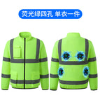 [four holes] air conditioning suit (fluorescent green) [accessories not included] / Xl（170-175cm/ 60-70kg