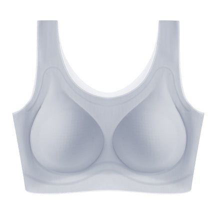 Summer Ultra-Thin Cool Seamless Underwear Fixed Cup Size-Free Bra Vest Style Thin Bra Without Rims Shantou Bra