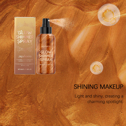 Body Liquid Highlighter Waterproof High Gloss Facial Contour Long Lasting Sequin Illuminating Moisturizing Brightening Makeup