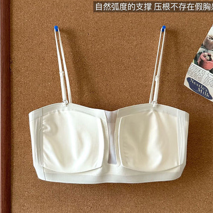 Non-slip strapless air integrated cup underwear live hair generation seamless fishbone line tube bra foreign trade cross-border