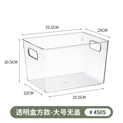Desktop Storage Box Transparent Acrylic Box Can Be Stacked Kitchen Snack Storage Basket Cosmetics Mask Storage Box