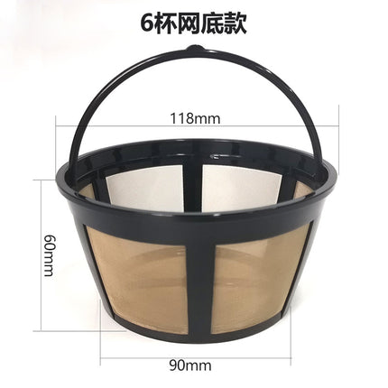 Coffee filter tea filter FDA filter 304 stainless steel mesh nylon coffee machine filter 4 cups 8 cups 12 cups