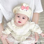 Rabbit logo beret-beige / 3-48 months