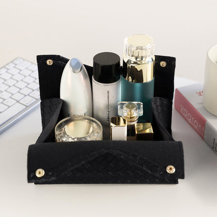 Light Luxury Woven Tissue Box Home Creative Living Room Storage Car Simple Solid Color Paper Box Napkin Paper Box