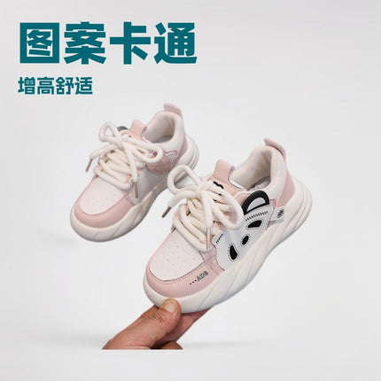 2024 Spring Children's Sneakers for Girls, Versatile White Shoes for Boys, Kids' Sports Shoes, Lightweight and Comfortable for Dropshipping