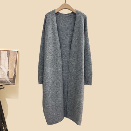 Autumn suit Women's 2024 New Korean Lazy Style Cardigan Jacket with Slim Sweater Wide Leg Pants Three-Piece Set