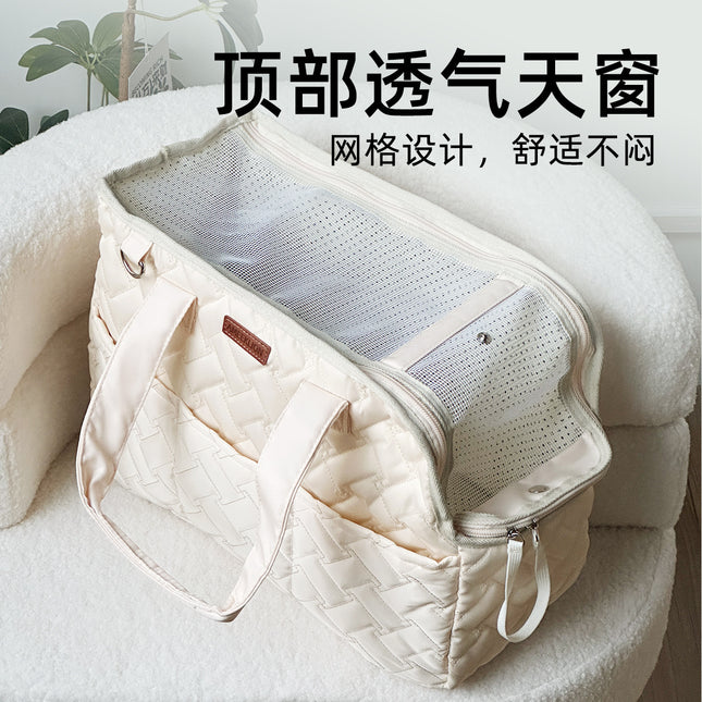 Fairy Embroidered Pet Carrier Bag Cat Dog / Sac Transport Animal Brodé Fée Chat Chien