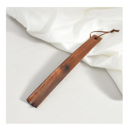 Hotel Supplies Walnut Color Solid Wood Shoe Puller Shoe Puller with Long Handle Shoe Puller Shoe Wearer Shoe Puller