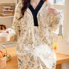 25801 painting chrysanthemum [cotton with breast pad] / L