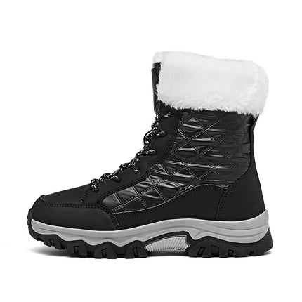 Cross-Border Travel Sports Northeast Large Size Snow Boots for Women Outdoor Mountaineering Travel High-Top Cotton Shoes Women's Mid-Calf Boots Winter