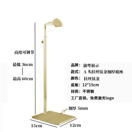 Stainless Steel Bag Hanging Rack Bag Rack Backpack Display Rack Clothing Store Display Rack Bag Store Bag Display Rack