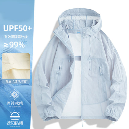 Woodpecker upf50 ice silk sunscreen clothing women's 2025 new summer outdoor loose thin assault coat