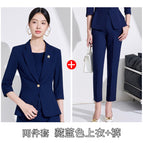 Navy blue suit + pants / S