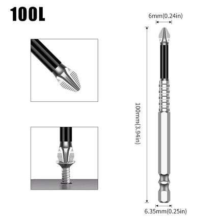 K5 Anti-Slip Bit S2 Magnetic 5A Black Anti-Slip Cross Bit Hand Electric Drill Electric Screwdriver High Hardness