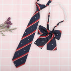Purple blue and red striped stars (tie collar flower)