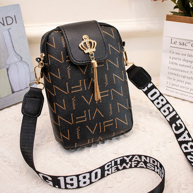 New printed mobile phone bag 2023 autumn simple fashion Joker messenger bag girl bag foreign trade bag wholesale