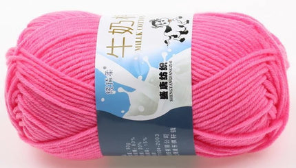 Five-Strand Milk Cotton Wool Ball Wholesale Medium Thick Thread Crochet Doll Shoes Scarf Handmade DIY Knitting Material Package