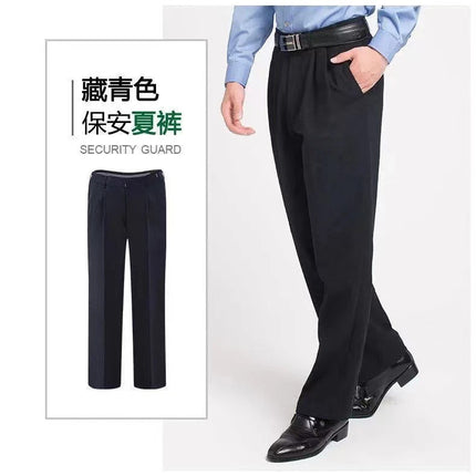 Summer Security Pants Men's Black Summer Wear-resistant Work Clothes Pants Autumn and Winter Tactical Pants Combat Pants Training Pants
