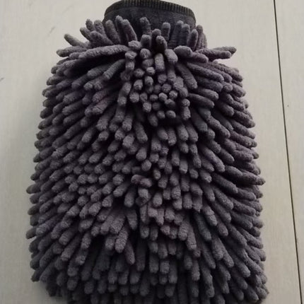 Car Cleaning Gloves Chenille Coral Gloves Car Washing Double-sided Rag fleece-lined Thickened Car Washing Gloves
