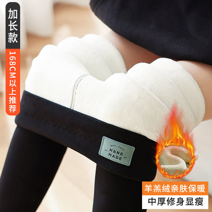 Women's Winter Fleece-Lined Thick Leggings 2025 New Warm Pants for Outdoor Wear, Northeast Fleece Pants, Spring and Autumn Wool Pants