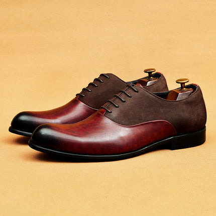 [vip for] British men's leather shoes leather leather processing business shoes formal shoes retro men's shoes