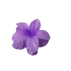 8cm purple plumeria clip